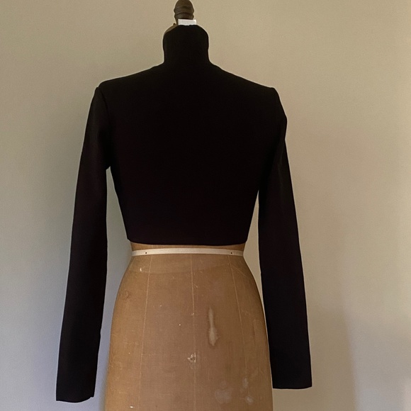 Zeynep Arcay Cropped Knit Turtleneck Sweater US8 New With Tags - Picture 13 of 16